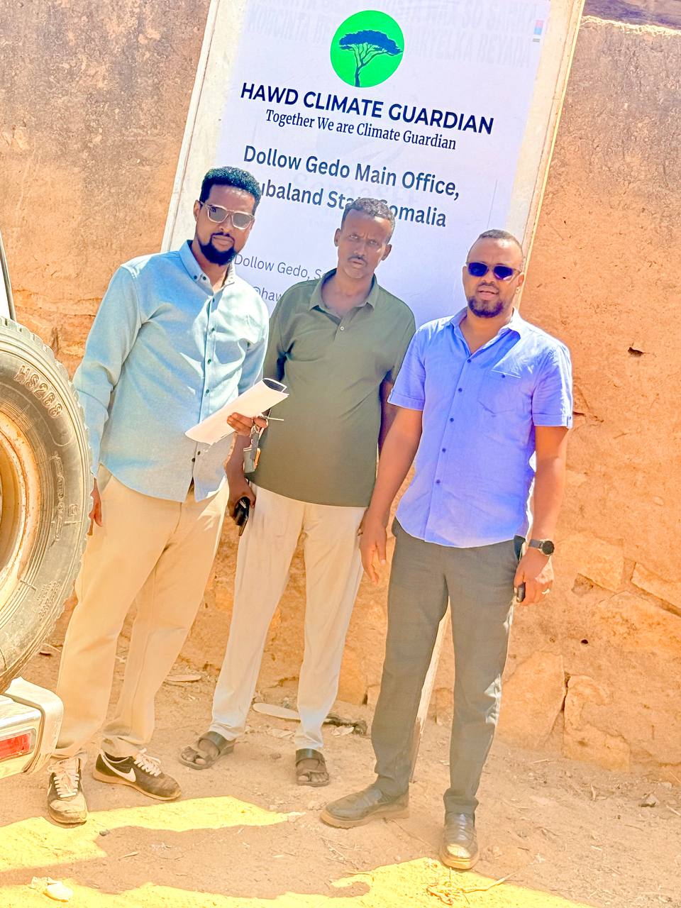 HCG team at the Dolow Gedo main office.