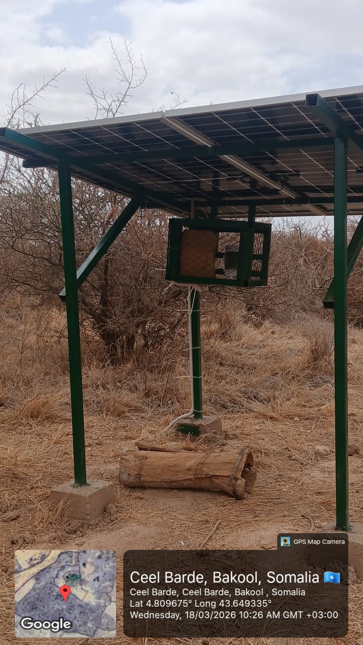 Solar infrastructure at an HCG field site